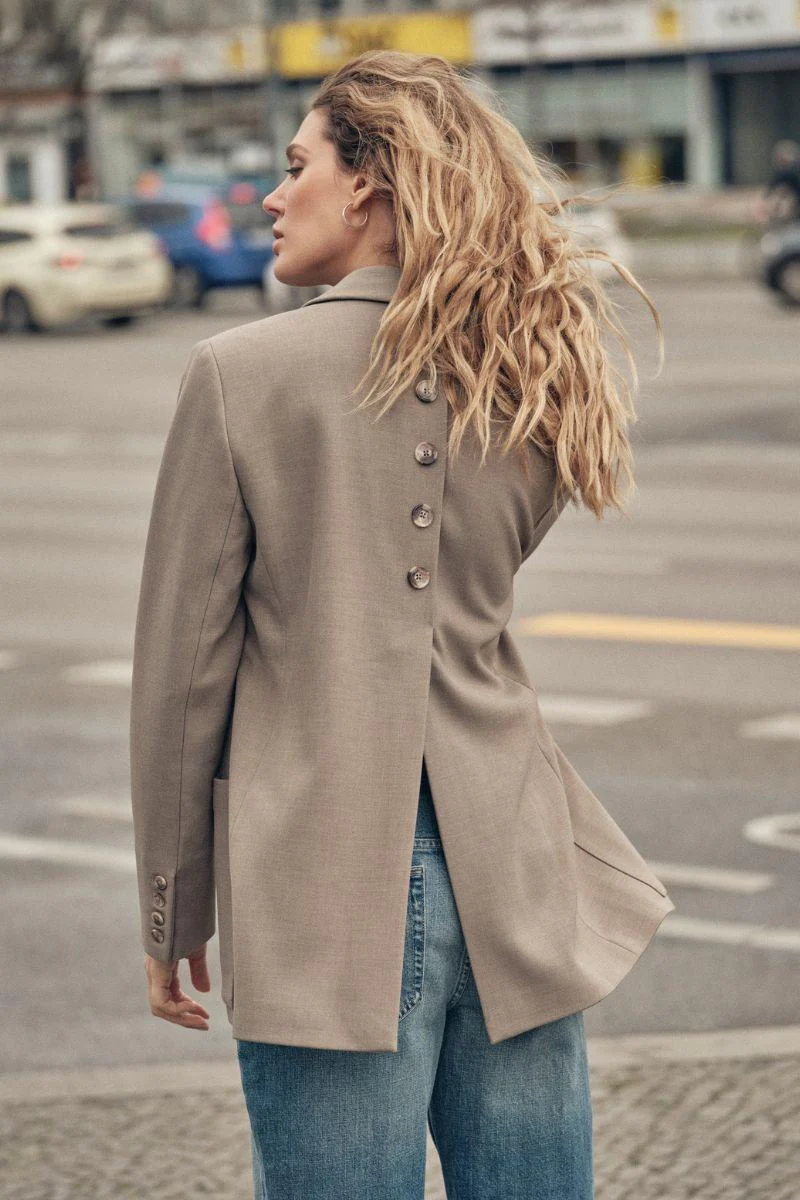 Fauna Elina Blazer | Falcon | Blazer fra Mos Mosh - Image 2