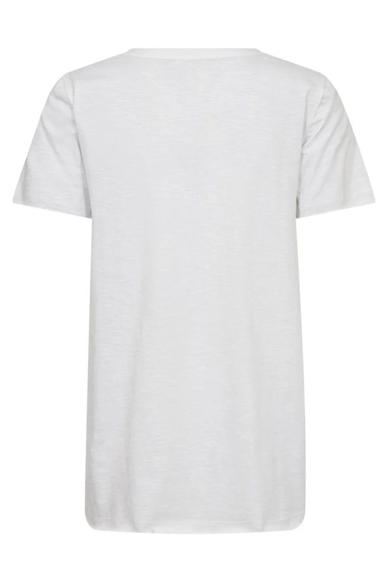 Gethi O-SS Glam Tee | White | T-shirt fra Mos Mosh - Image 4