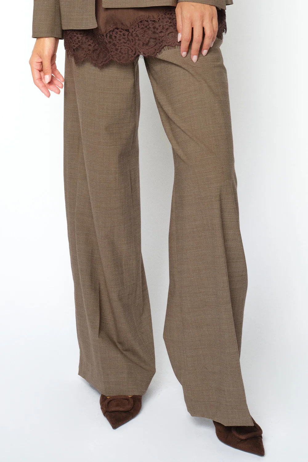Haley Dynamic Luxe Pant Regular | Falcon | Bukser fra Mos Mosh
