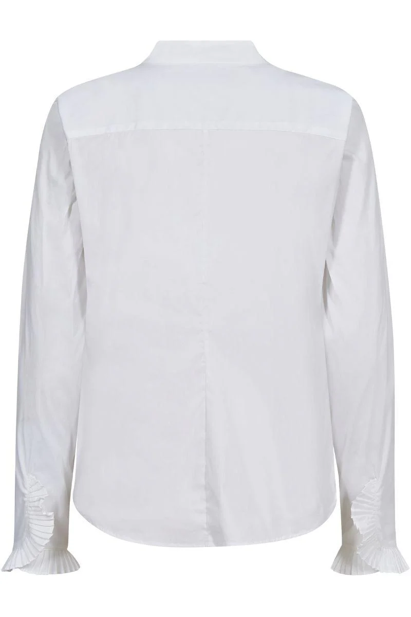 Hassie Pleat Shirt | White | Skjorte fra Mos Mosh - Image 5