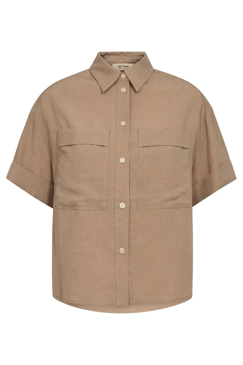 Havannah Alexis Shirt | Savannah Tan | Skjorte fra Mos Mosh - Image 2