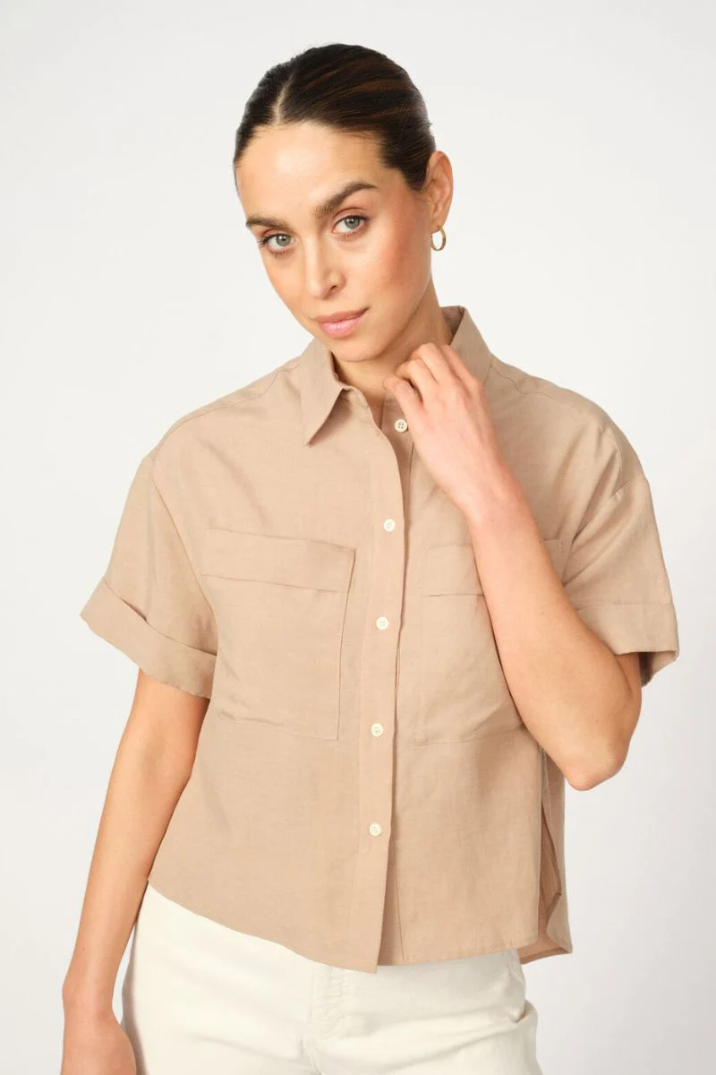 Havannah Alexis Shirt | Savannah Tan | Skjorte fra Mos Mosh - Image 5