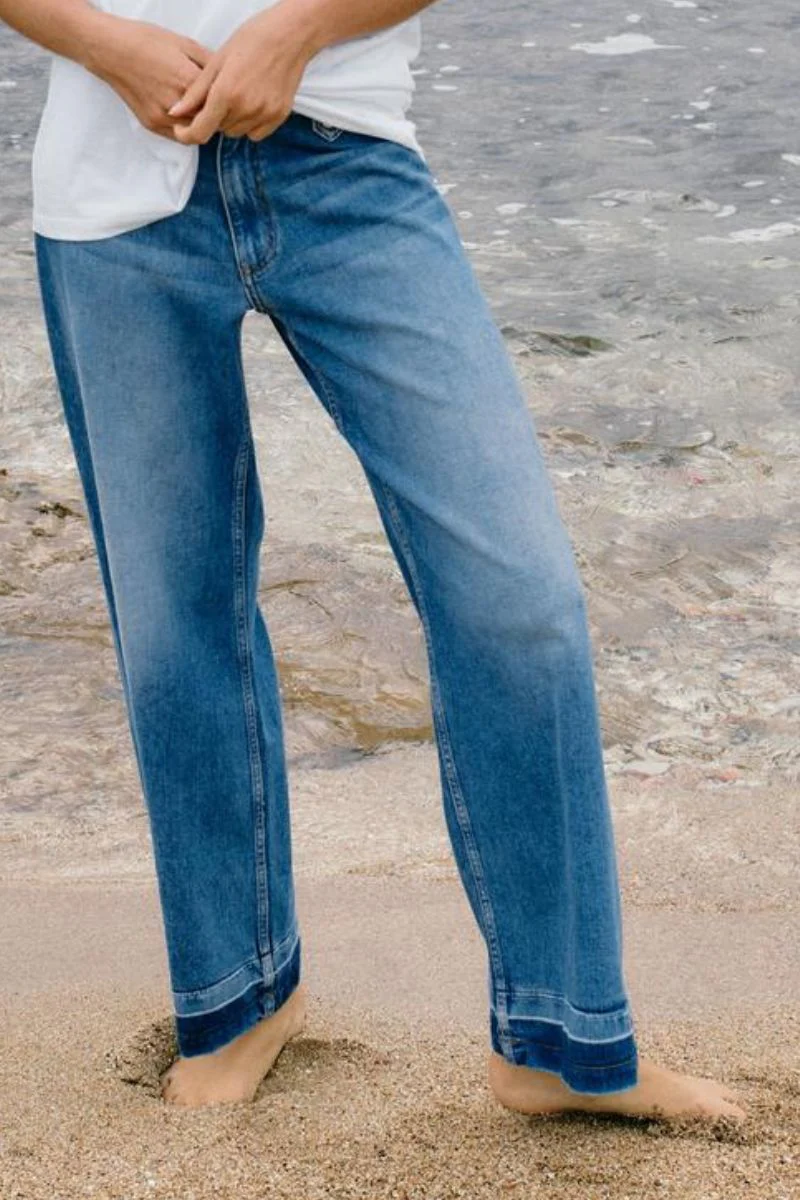 Hermina Zack Jeans Ankle | Mid Blue | Jeans fra Mos Mosh - Image 4