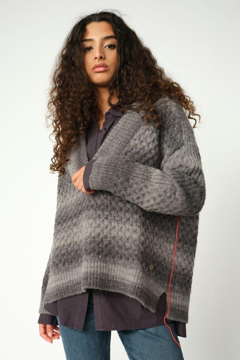 HMild Wave Knit  | Black | Strik fra HEYANNO - Image 3
