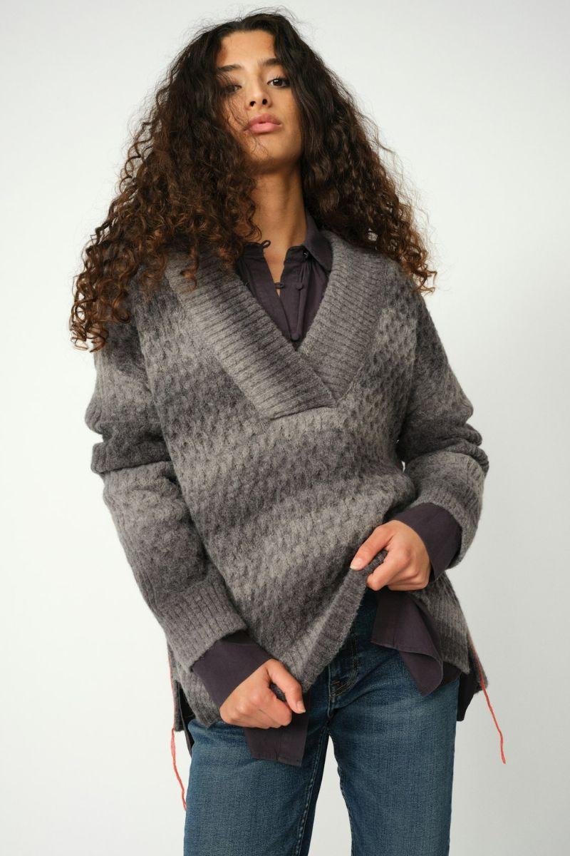 HMild Wave Knit  | Black | Strik fra HEYANNO - Image 4