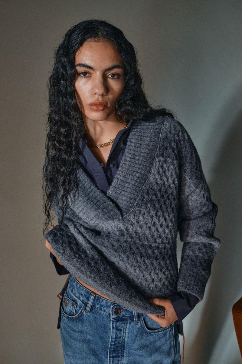 HMild Wave Knit  | Black | Strik fra HEYANNO - Image 7