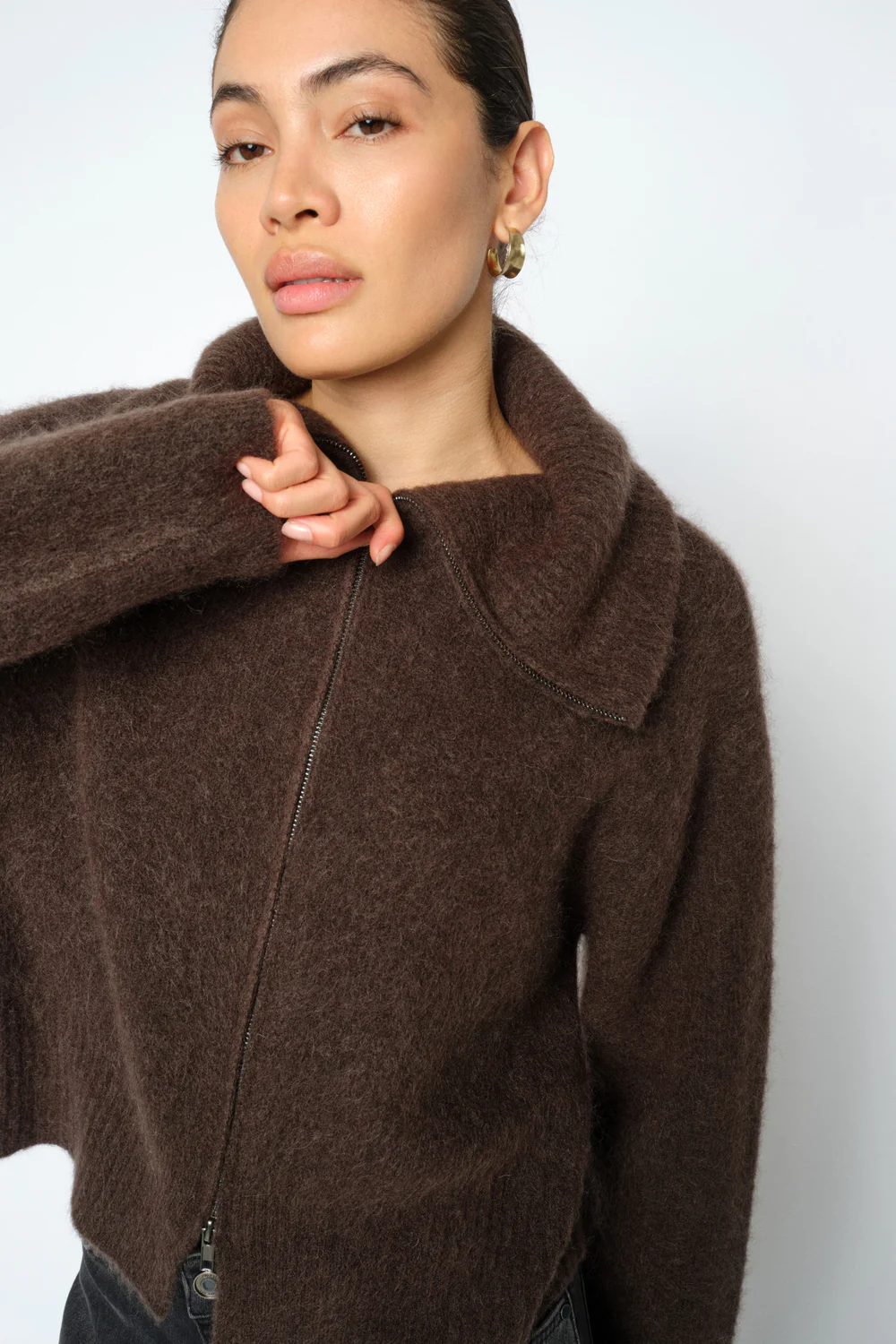 Hulda Knit Zip Cardigan | Delicioso | Strik fra Mos Mosh