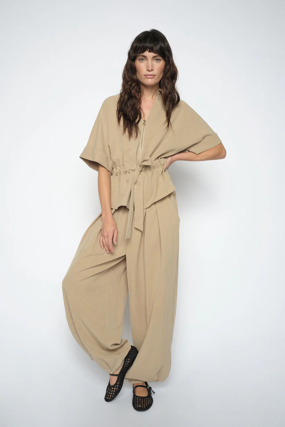 Indie Gunilla Blouse  | Sesame | Bluse fra Mos Mosh - Image 3