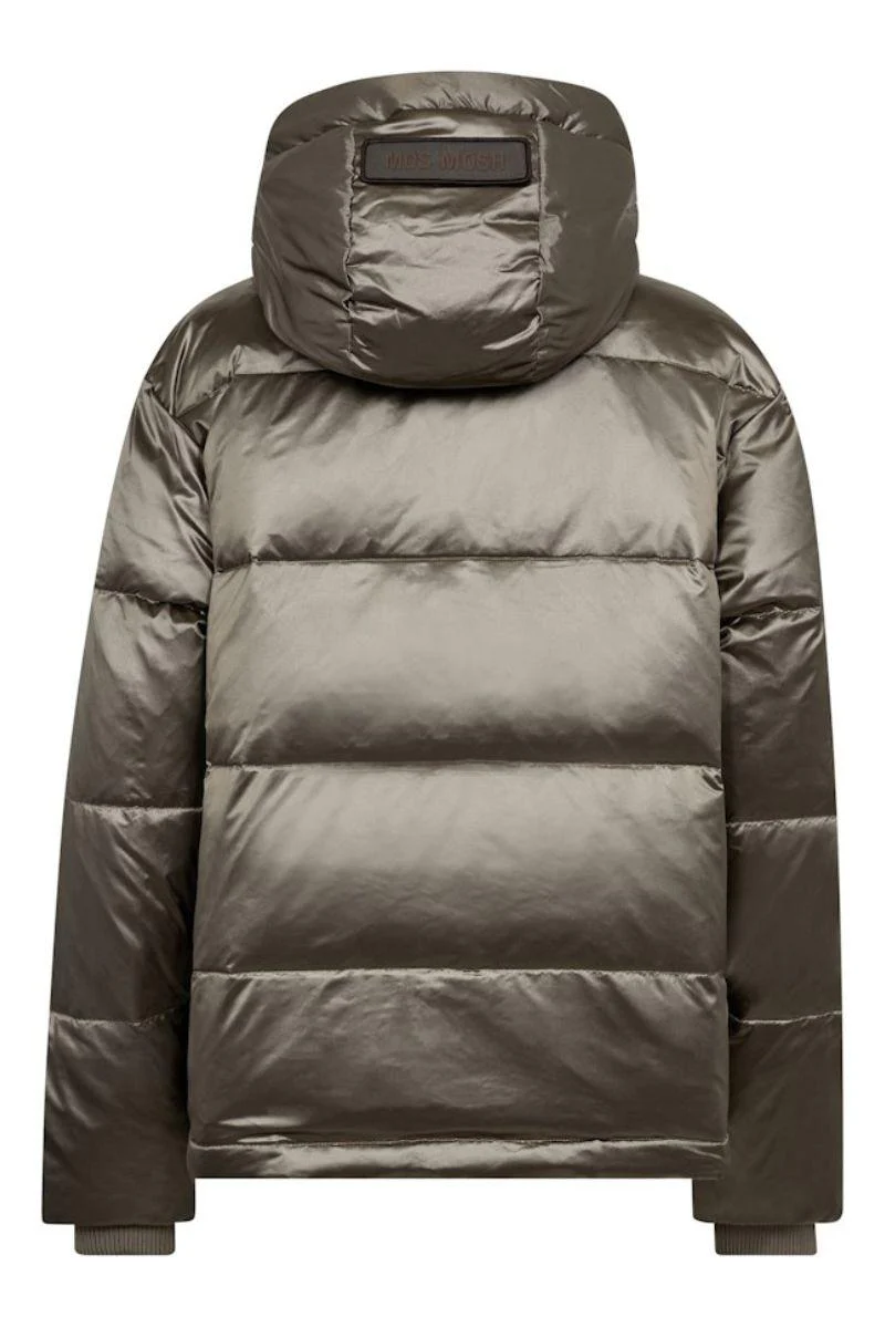 Jilly Metallic Down Jacket | Brindle | Jakke fra Mos Mosh - Image 4