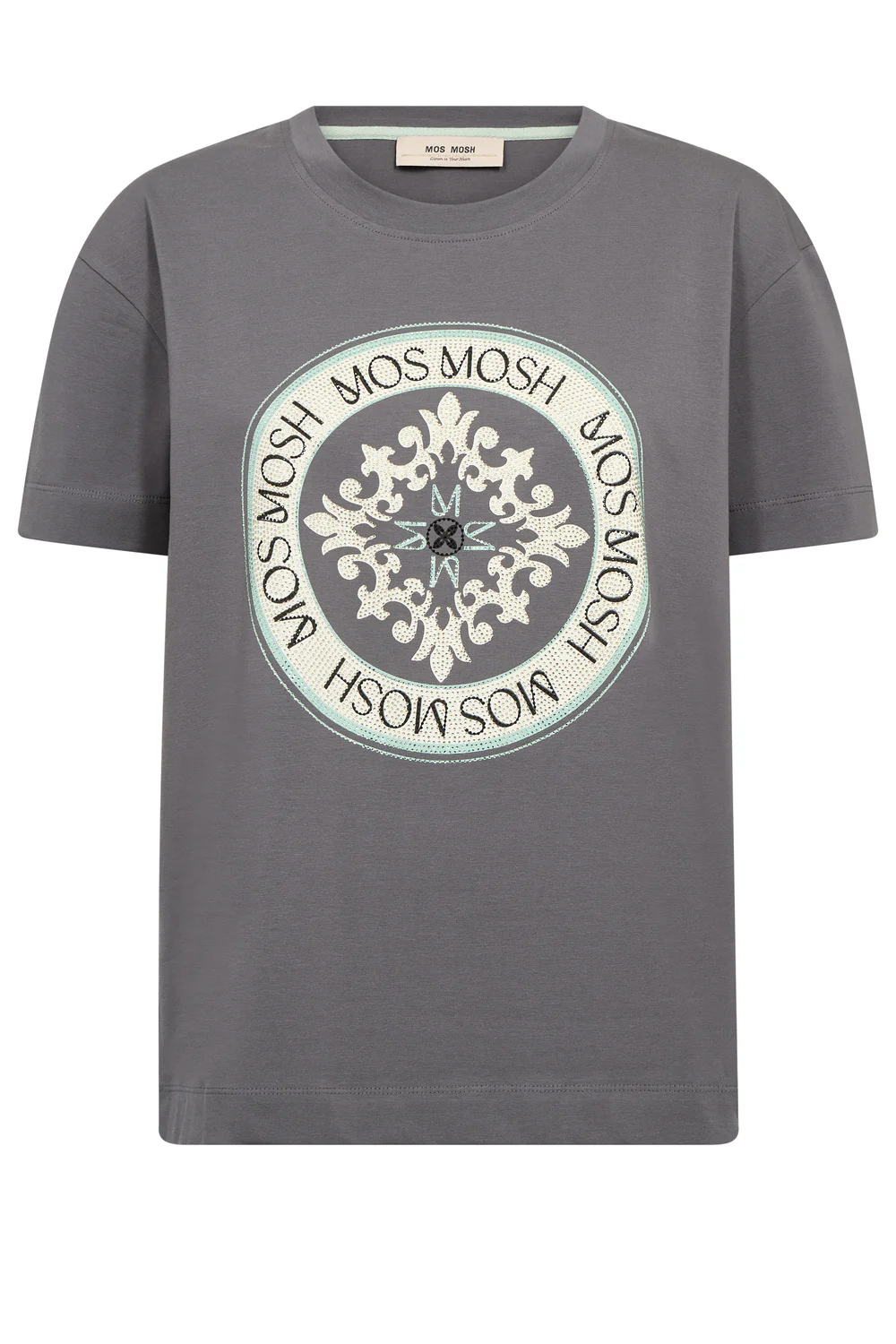 Judd O-SS Tee | Frosty Green | T-Shirt fra Mos Mosh - Image 2