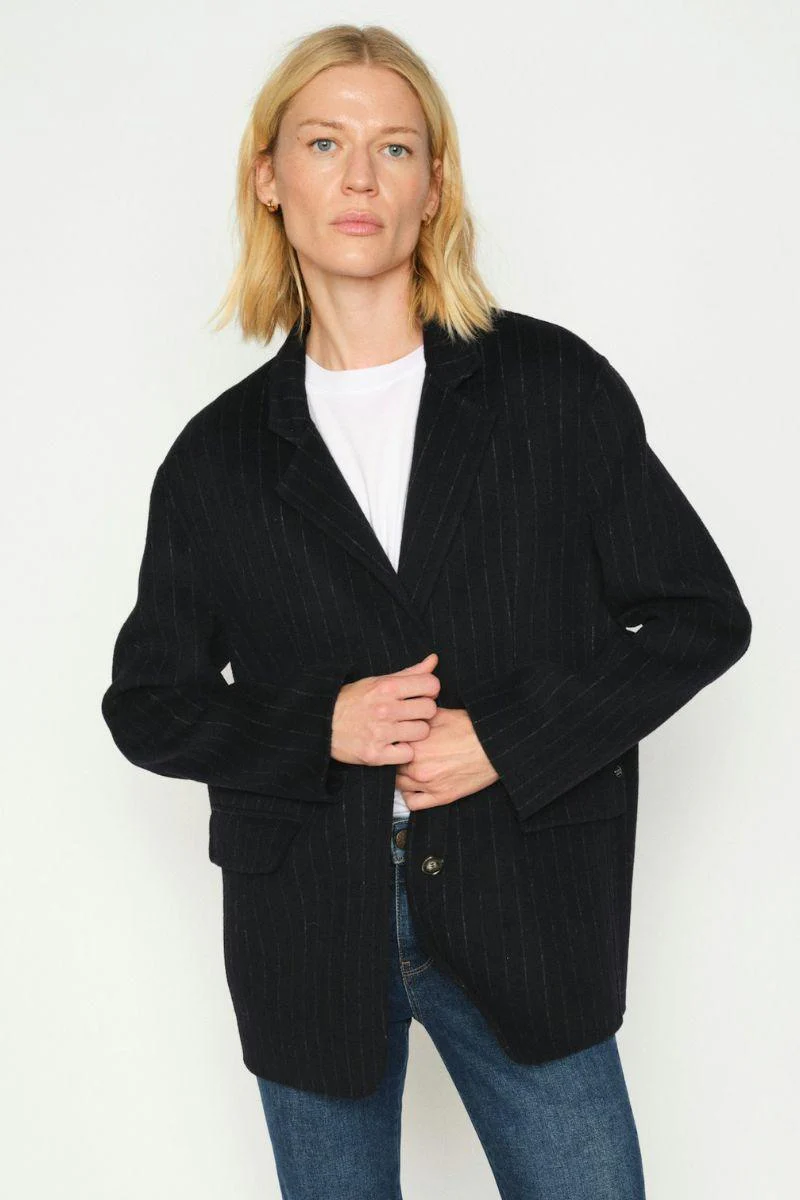 Karita Idun Wool Blazer | Salute Navy | Blazer fra Mos Mosh - Image 15