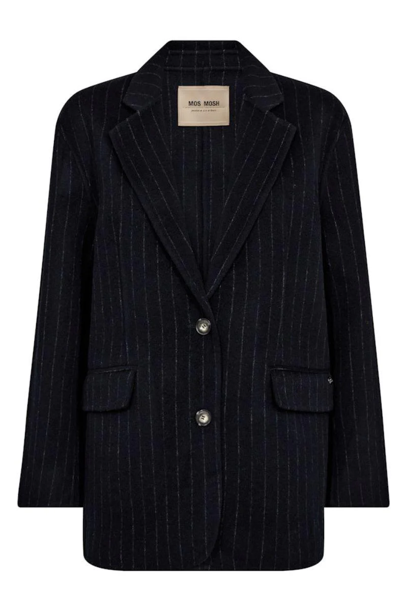 Karita Idun Wool Blazer | Salute Navy | Blazer fra Mos Mosh - Image 2