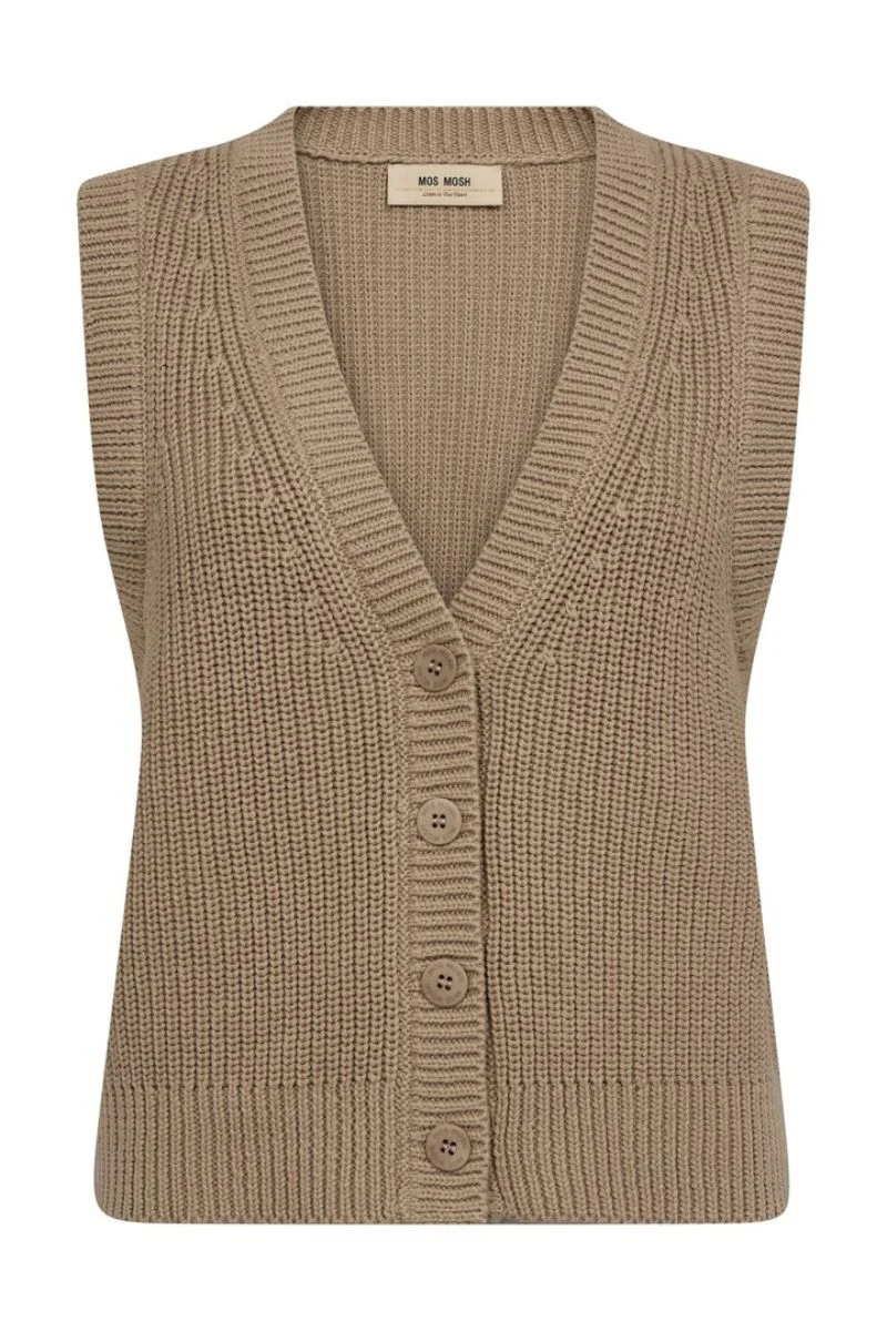 Kirby Knit Vest | Savannah Tan | Strik fra Mos Mosh - Image 2
