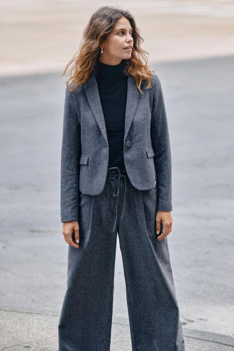 Leslie Zenia Pant Long | Black | Bukser fra Mos Mosh - Image 6