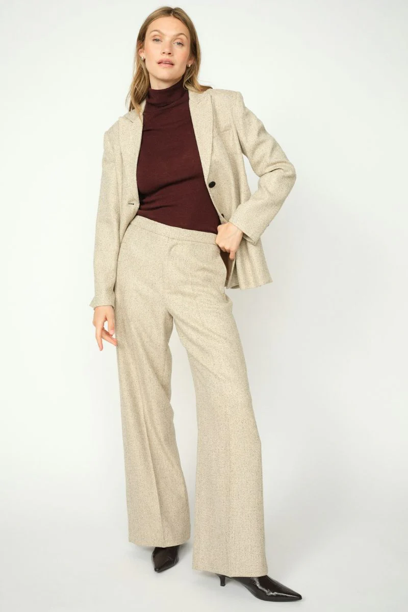 Leya Merlin Pant Long | True Camel | Bukser fra Mos Mosh - Image 8