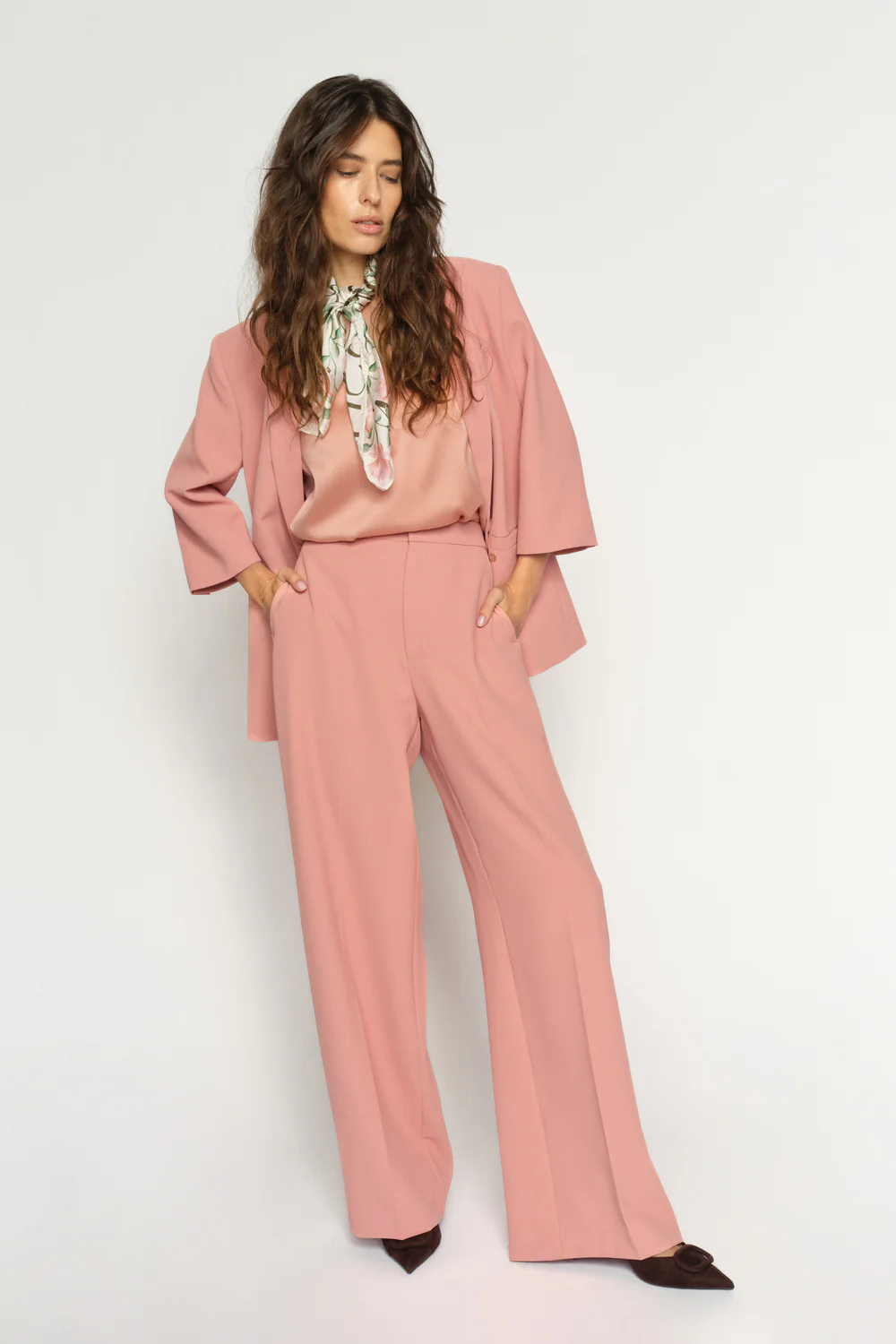 Leya Miley Pant Long | Peachy | Tailored Pants fra Mos Mosh - Image 9
