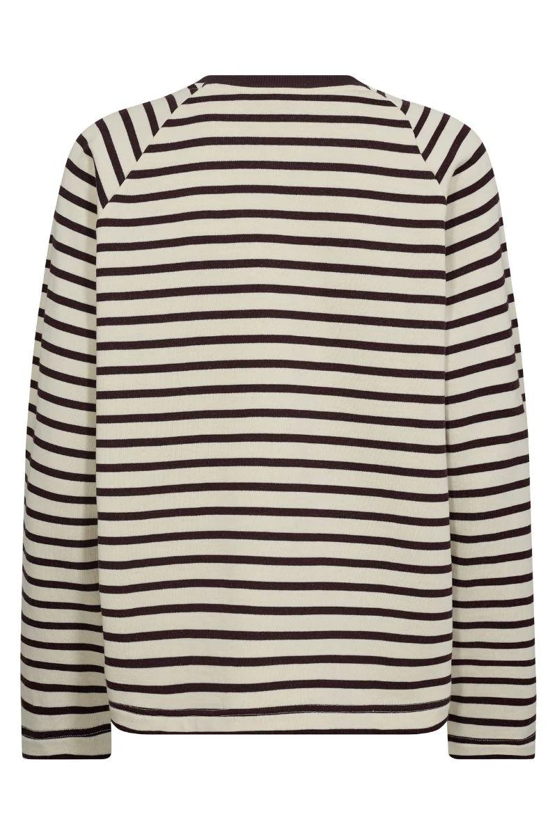 Lidy O-LS Sweatshirt | Fudge | Bluse fra Mos Mosh - Image 2