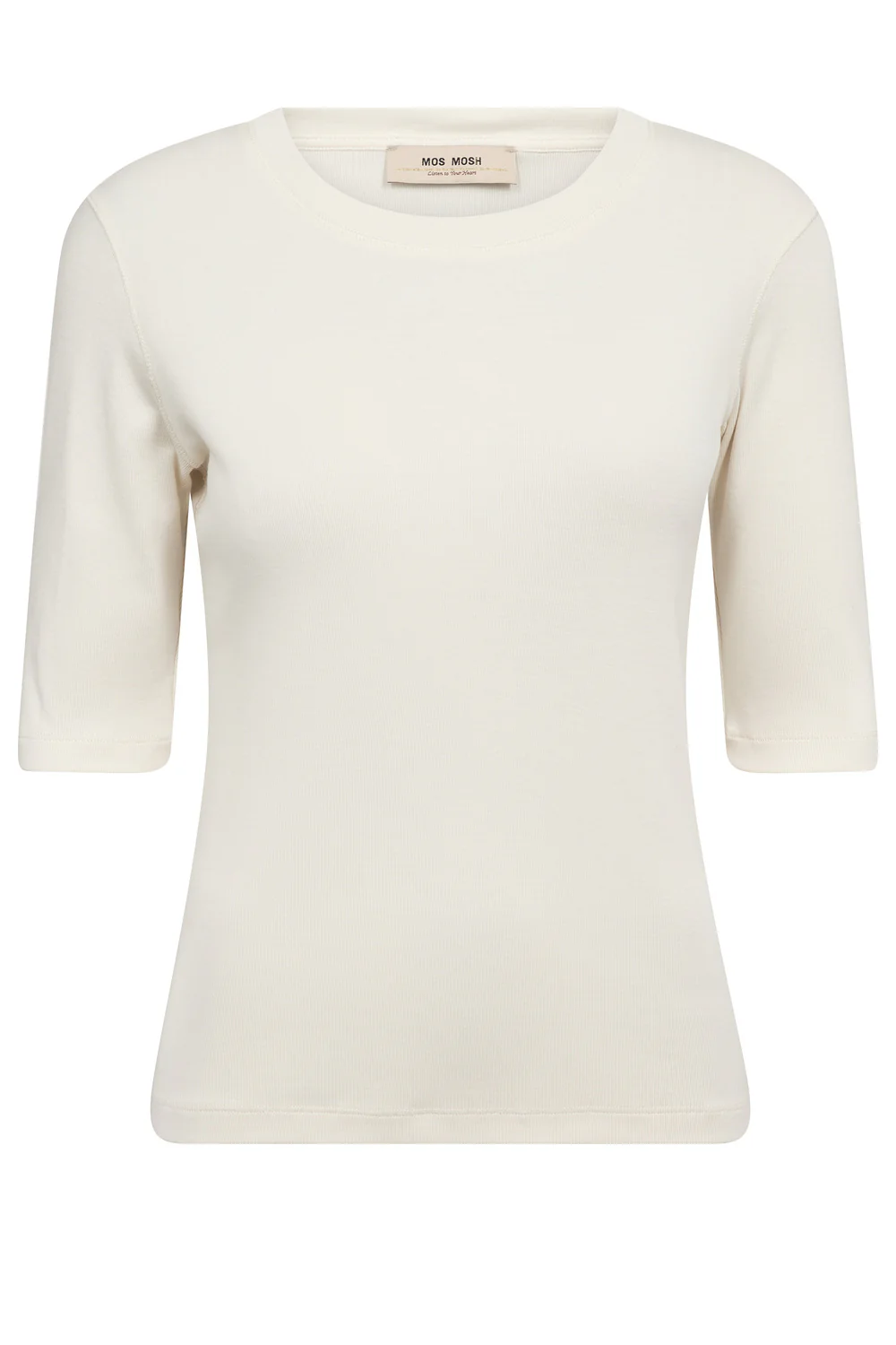Mali O-neck 3/4 Sleeve Tee | Ecru | T-Shirt fra Mos Mosh - Image 2