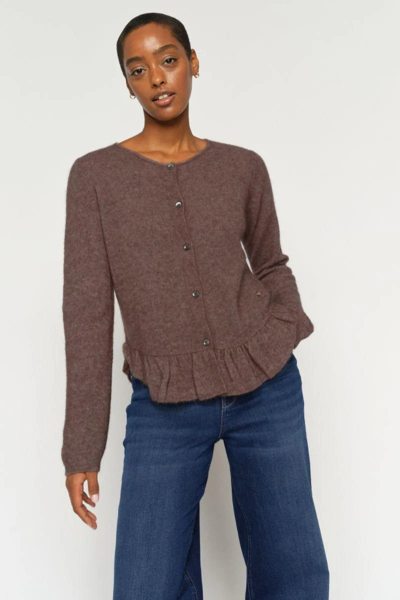 Mape Alice Knit Cardigan | Coffee Quartz | Strik fra Mos Mosh