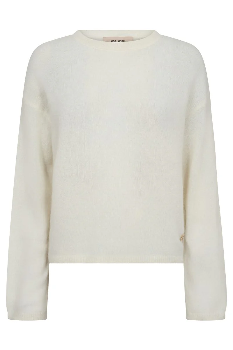 Mape O-Neck Knit | Ecru | Strik fra Mos Mosh - Image 2