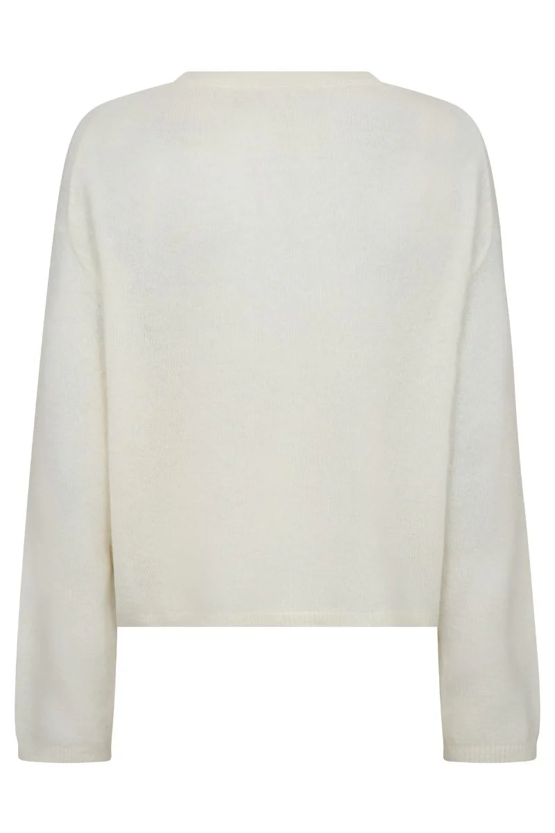 Mape O-Neck Knit | Ecru | Strik fra Mos Mosh - Image 4