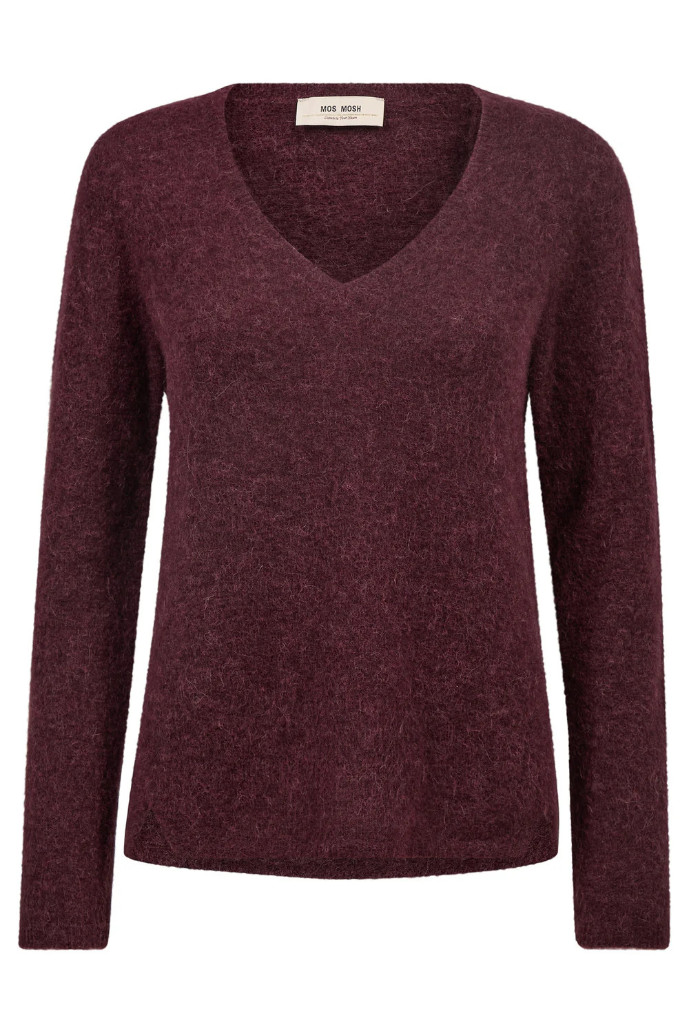 Mape Sophia V-Neck Knit | Port Royale | Strik fra Mos Mosh