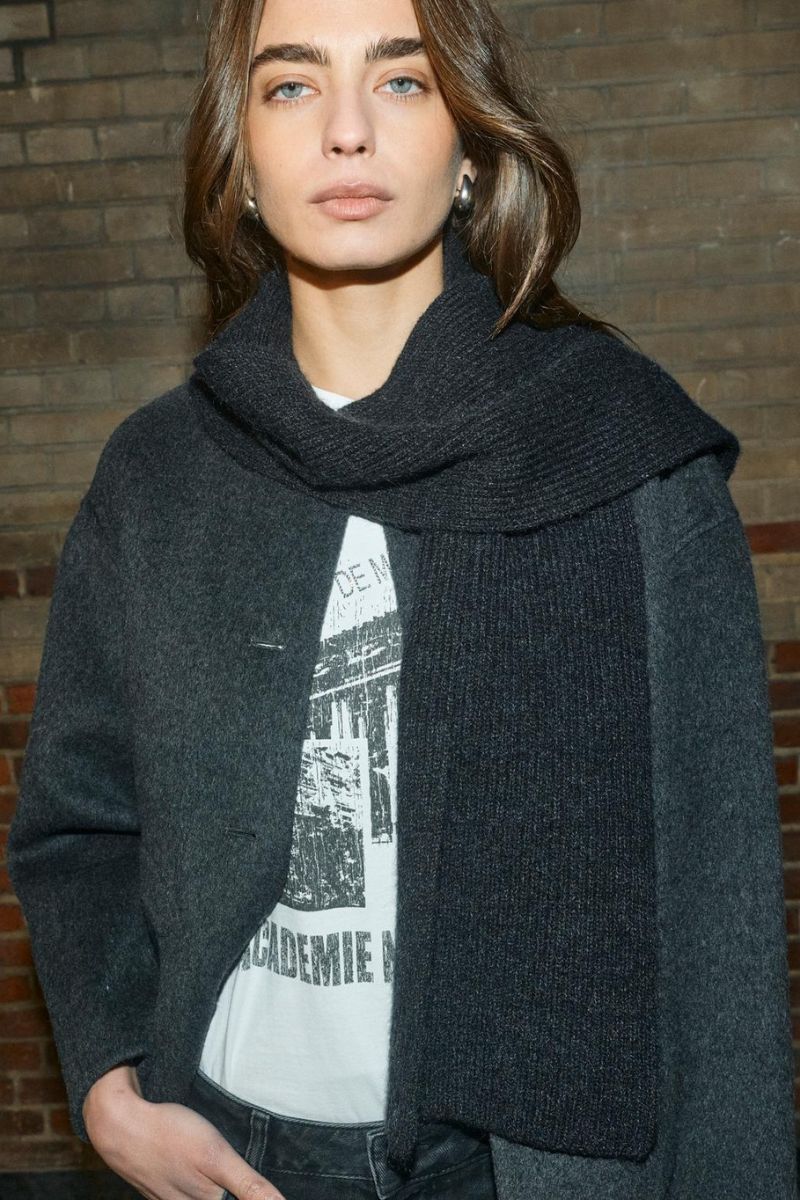Maria Loisa Wool Jacket  | Phantom | Jakke fra Mos Mosh - Image 6