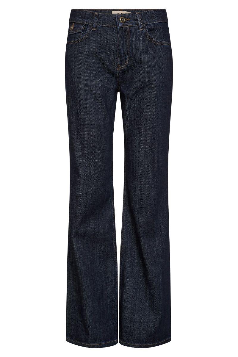 Marlena Nippon Jeans Long | Dark Blue | Jeans fra Mos Mosh - Image 3