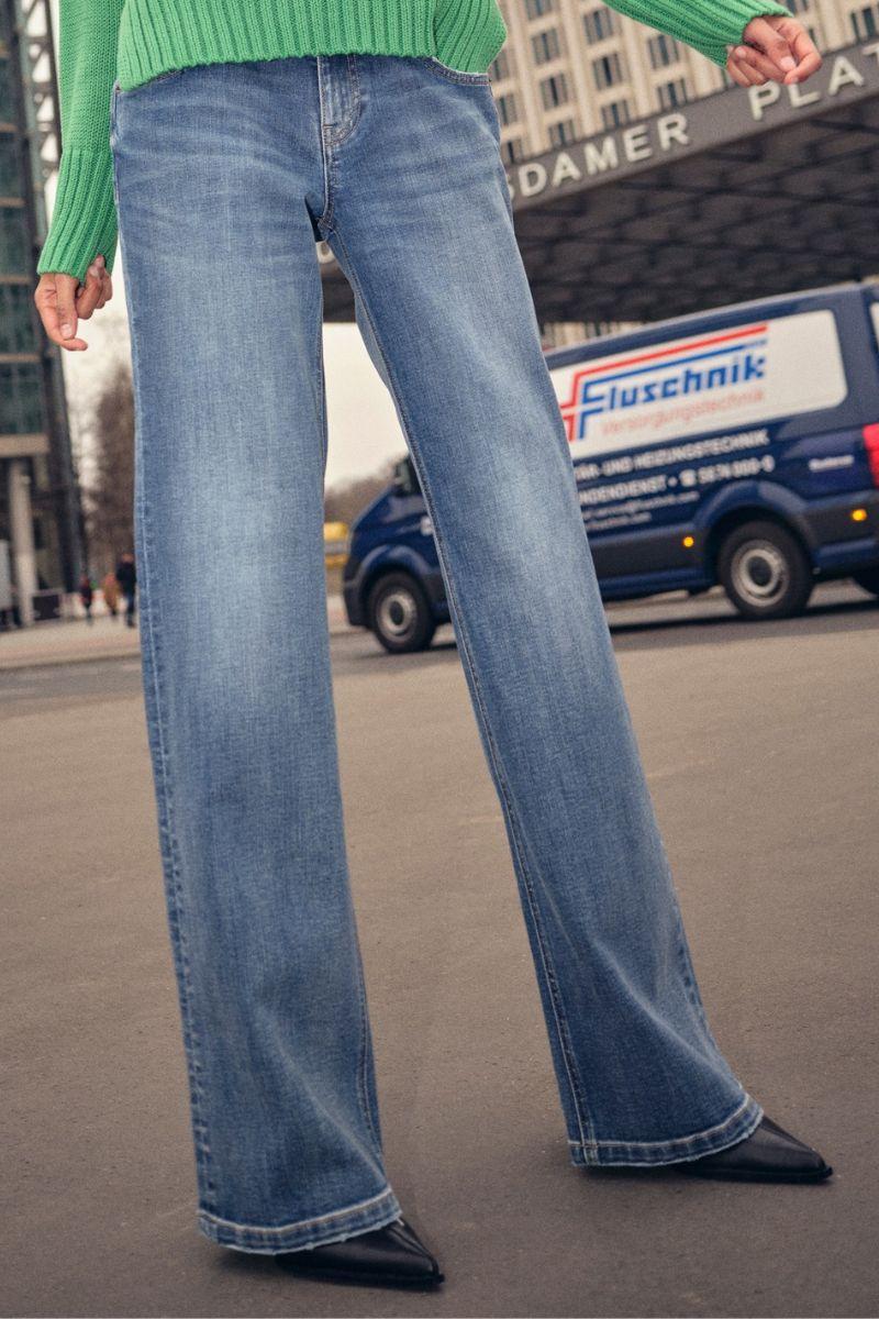 Marlena Nolla Jeans Long | Blue | Jeans fra Mos Mosh - Image 12
