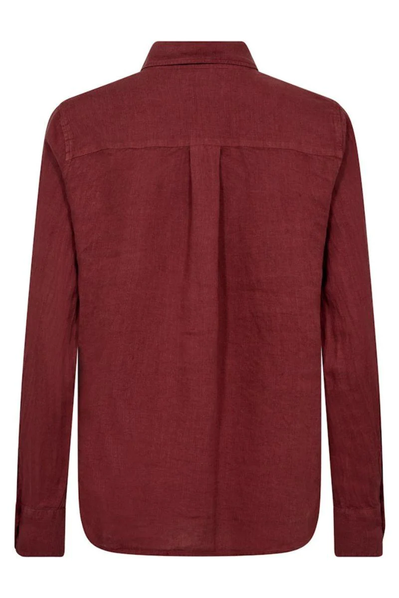 Martina Linen Shirt  | Cowhide | Skjorte fra Mos Mosh - Image 2