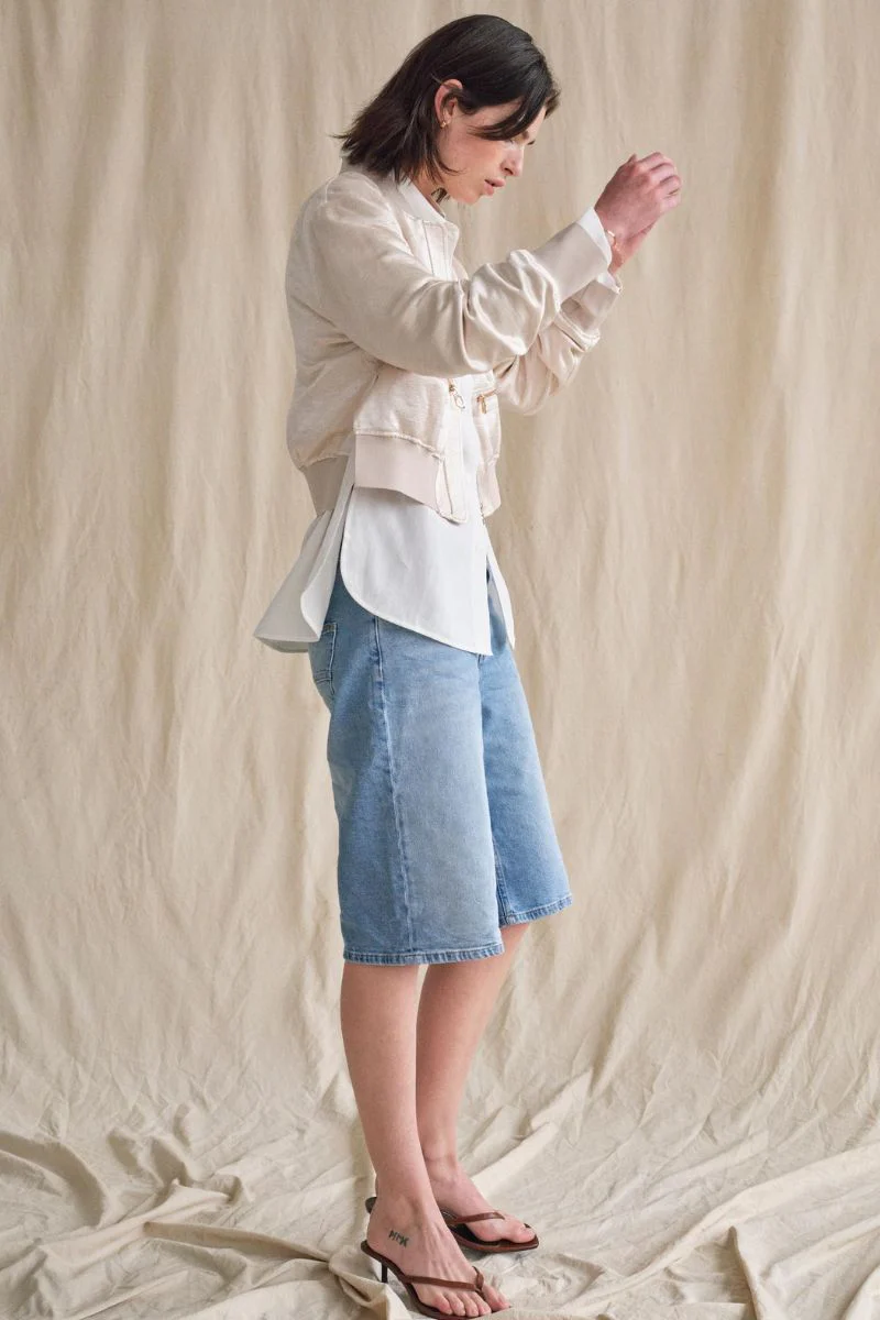 Mathilde Denim Shorts | Light Blue | Shorts fra Mos Mosh - Image 11