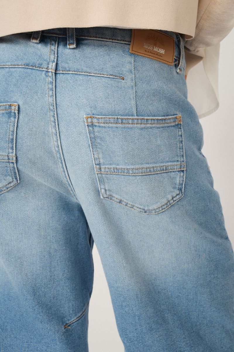 Mathilde Denim Shorts | Light Blue | Shorts fra Mos Mosh - Image 12