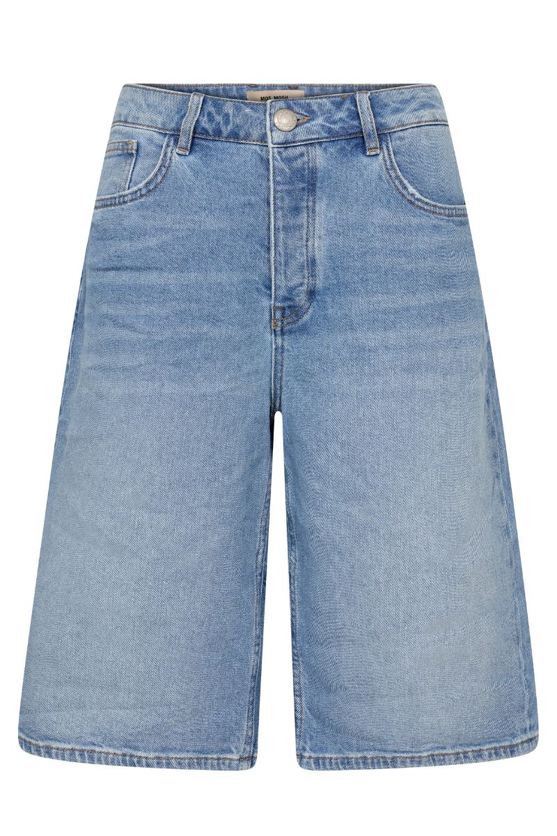 Mathilde Denim Shorts | Light Blue | Shorts fra Mos Mosh - Image 2