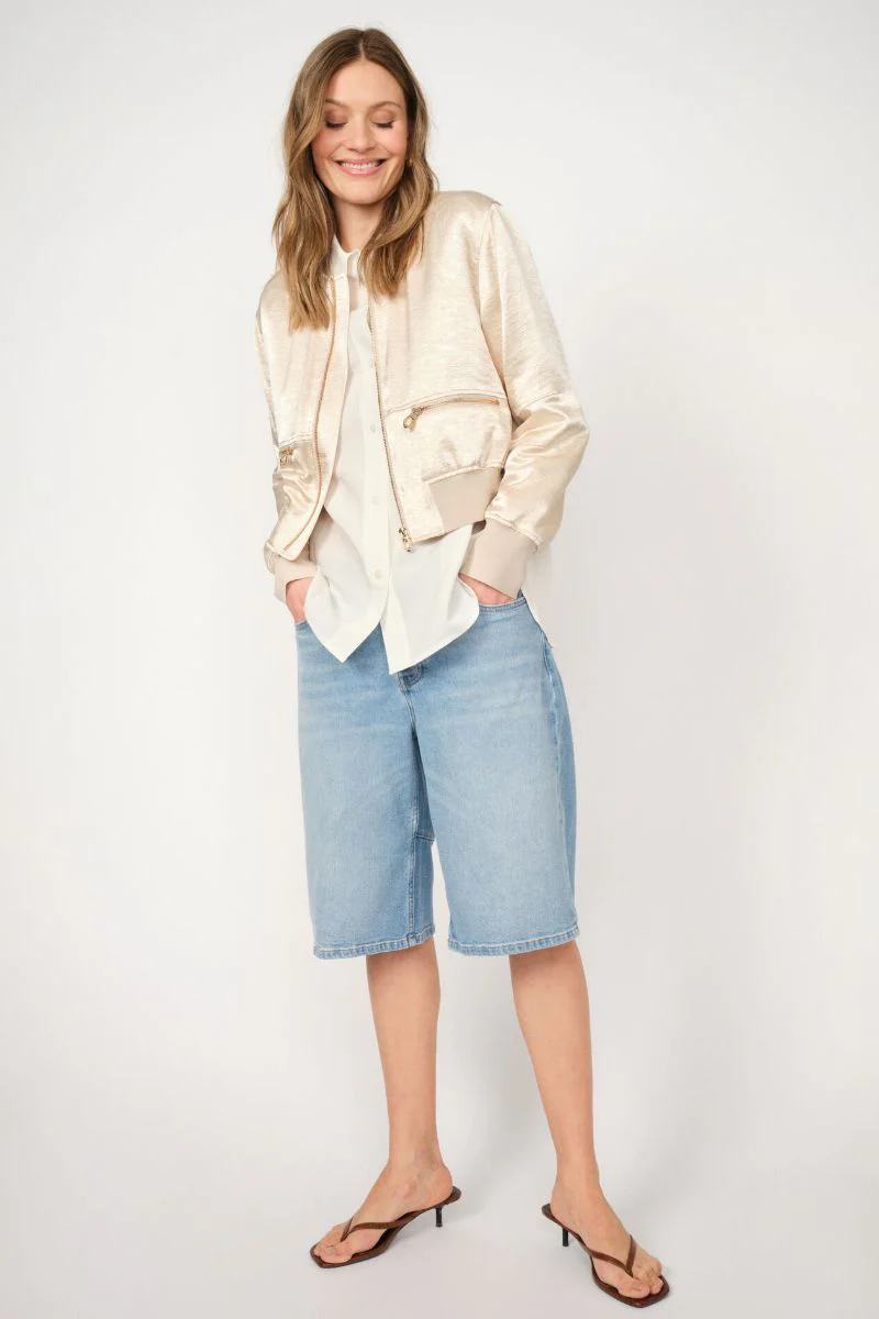 Mathilde Denim Shorts | Light Blue | Shorts fra Mos Mosh - Image 3