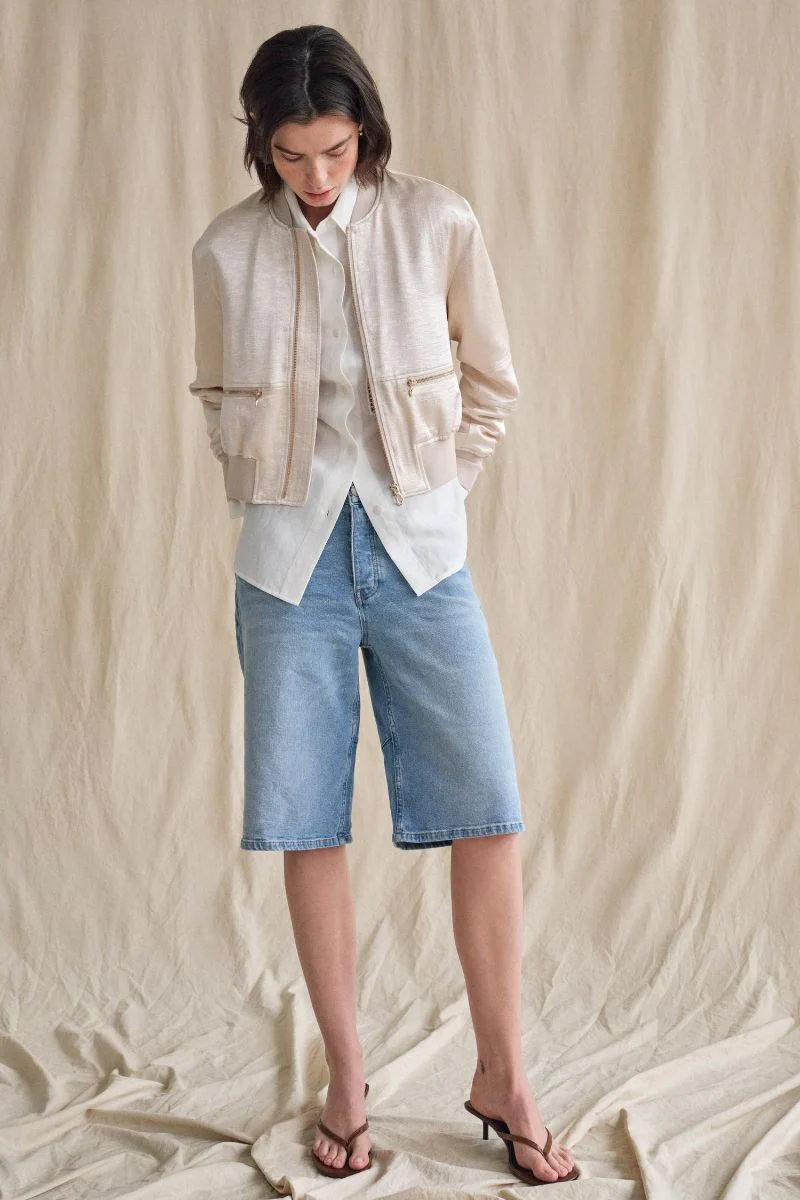 Mathilde Denim Shorts | Light Blue | Shorts fra Mos Mosh - Image 7