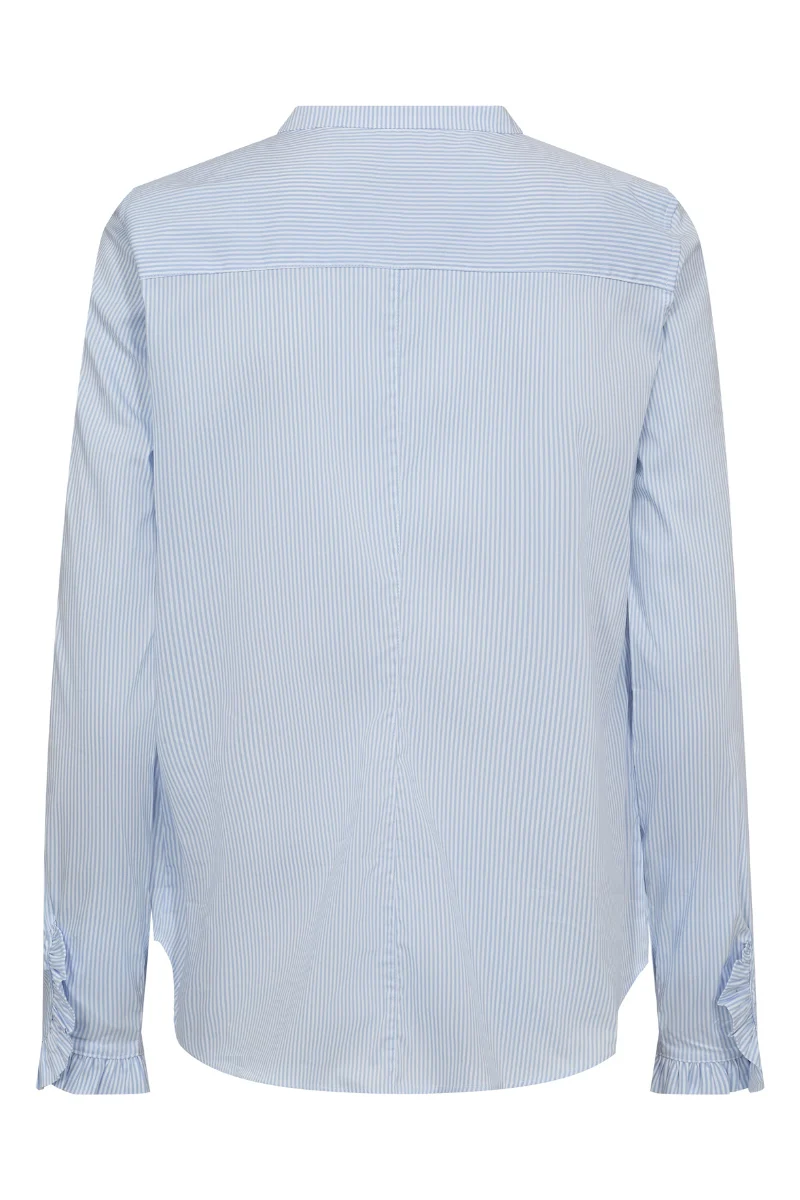 Mattie Stripe Shirt | Light Blue | Skjorte fra Mos Mosh - Image 2