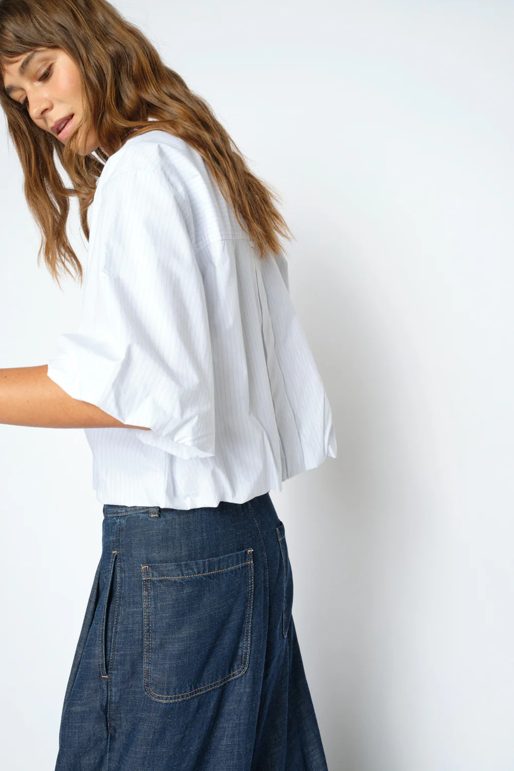 Maxime Nylah Shirt | Bright White | Skjorte fra Mos Mosh - Image 3
