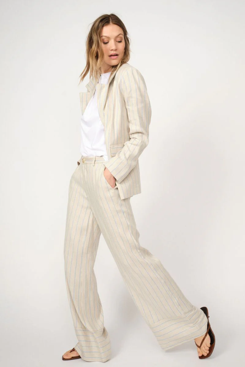 Medina Miriam Pant Long | Cement | Bukser fra Mos Mosh - Image 2