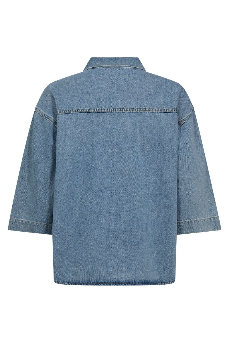 Merla Deco Shirt | Light Blue | Skjorte fra Mos Mosh - Image 5