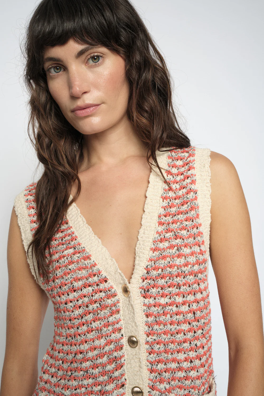 Miah Knit Vest  | Emberglow | Vest fra Mos Mosh - Image 4