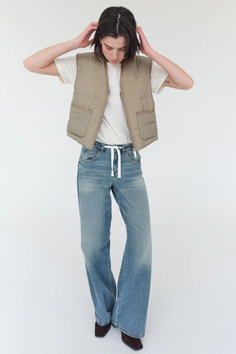 Milo String Jeans Long | Mid Blue | Jeans fra Mos Mosh - Image 10