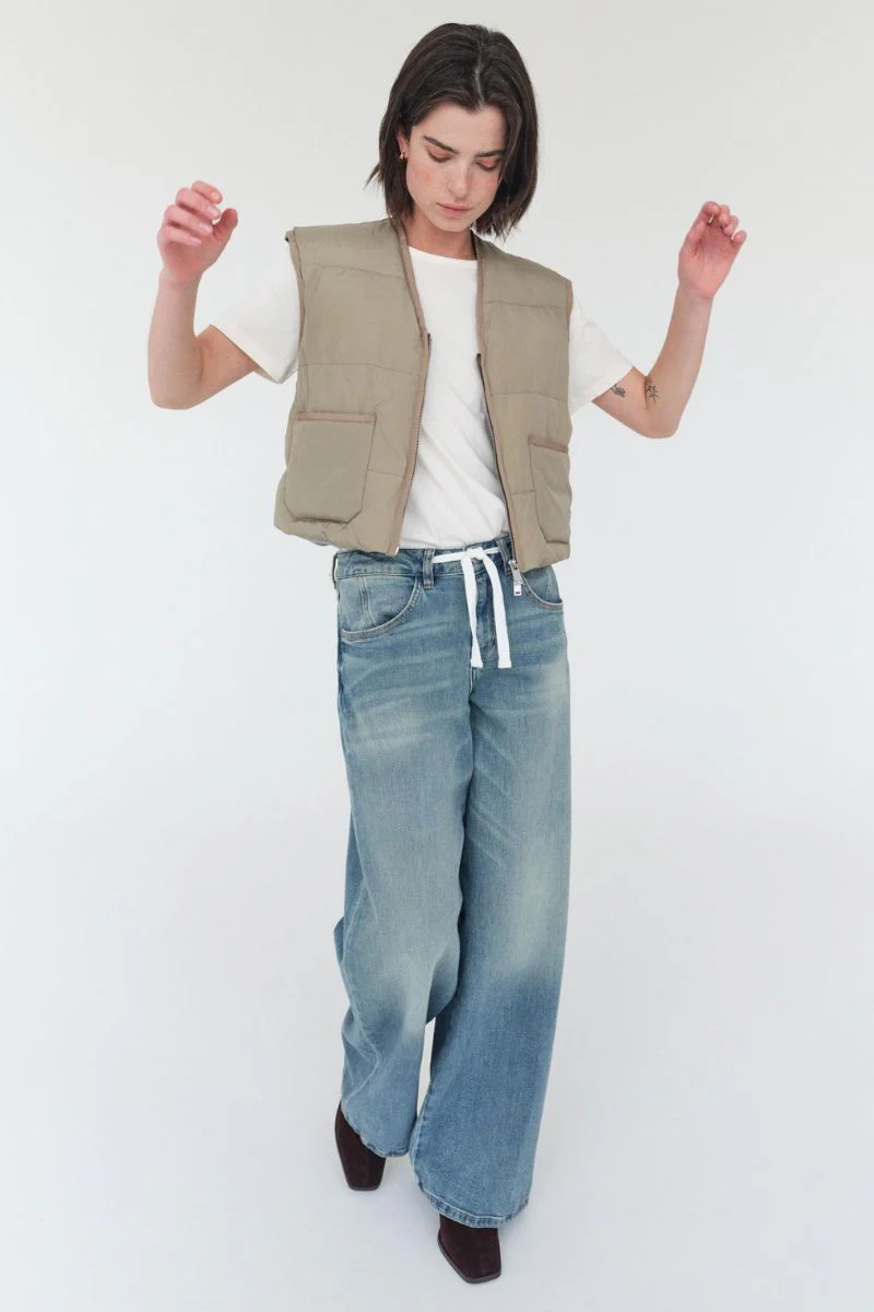 Milo String Jeans Long | Mid Blue | Jeans fra Mos Mosh - Image 12