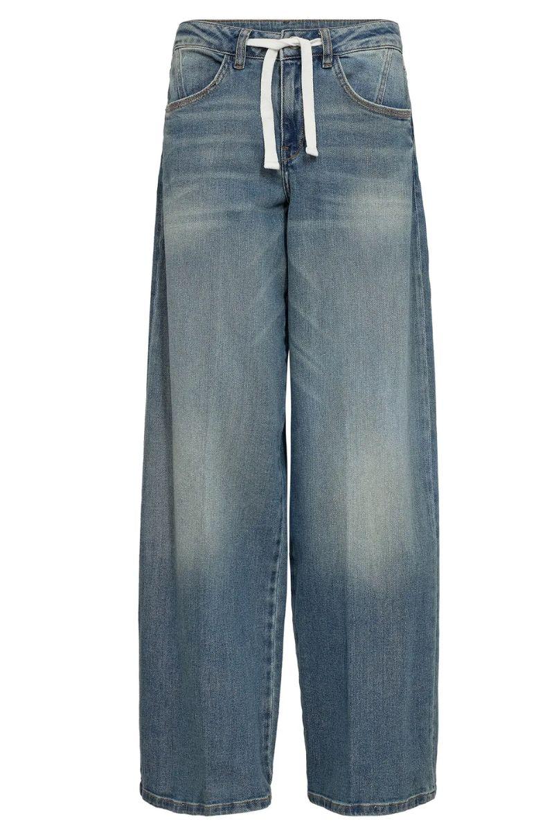 Milo String Jeans Long | Mid Blue | Jeans fra Mos Mosh - Image 2