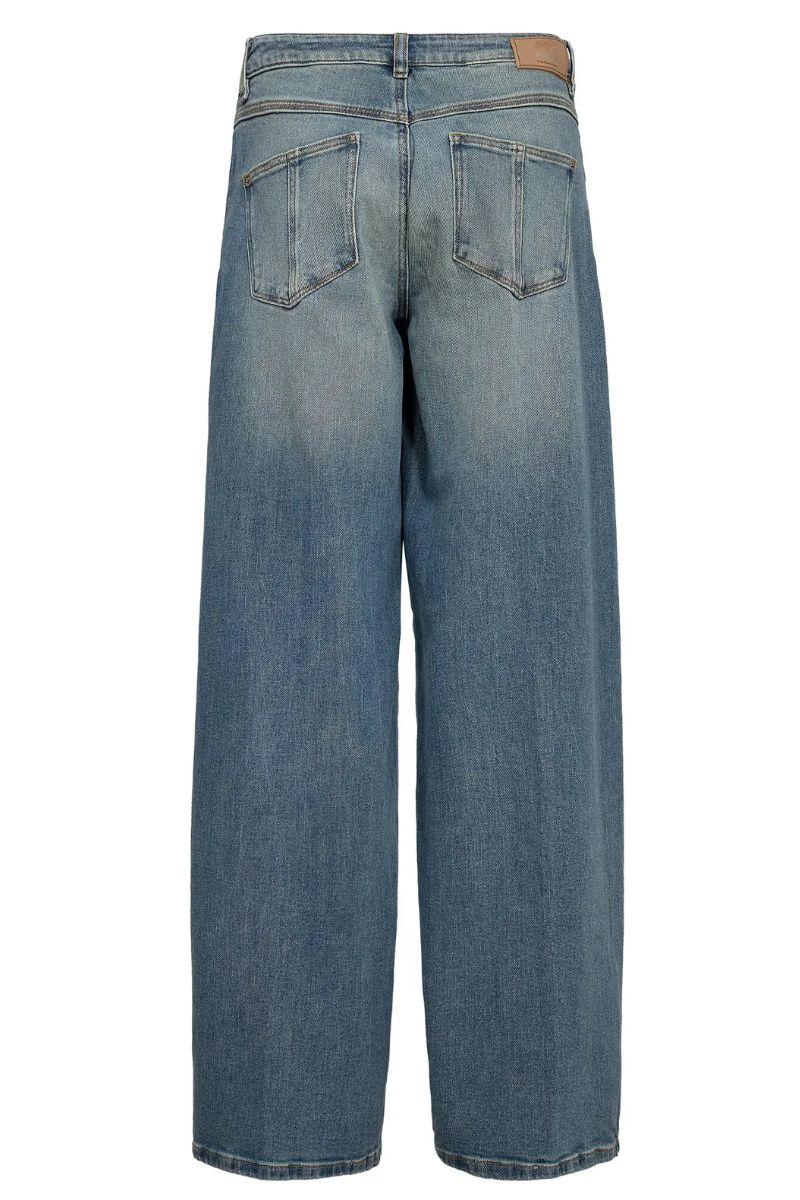 Milo String Jeans Long | Mid Blue | Jeans fra Mos Mosh - Image 4
