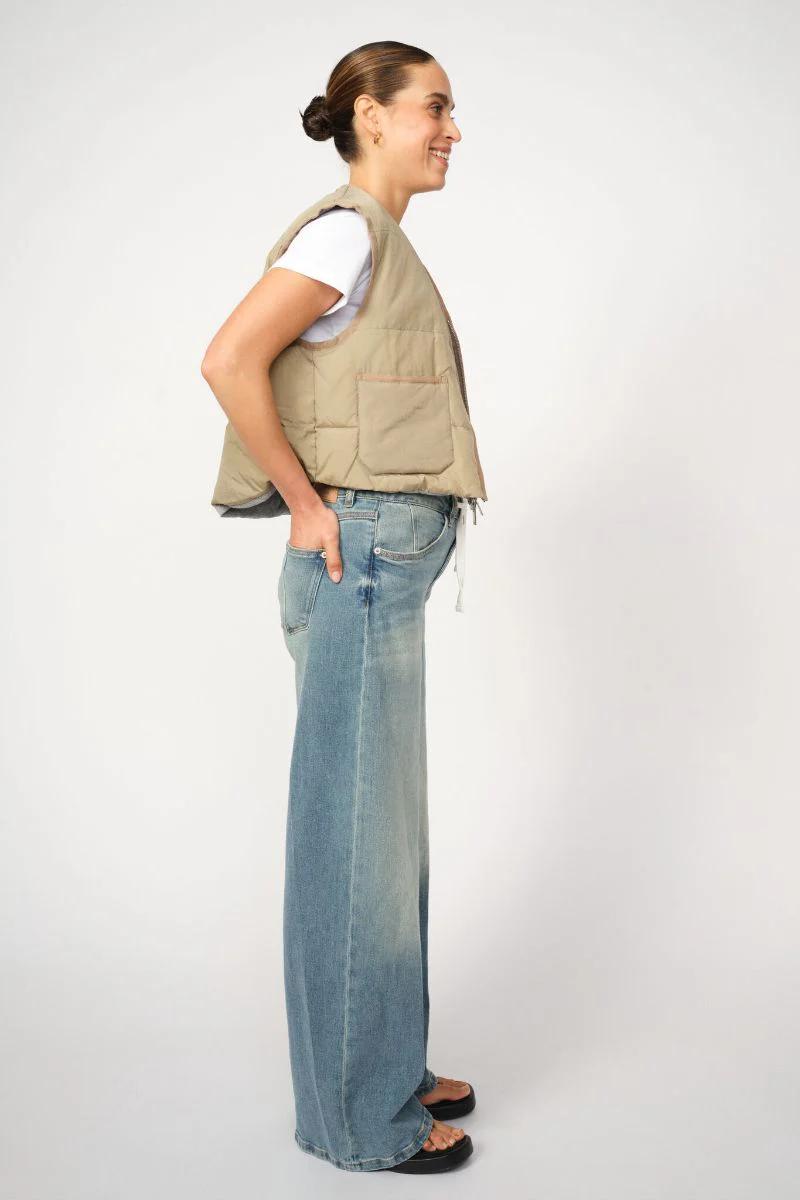 Milo String Jeans Long | Mid Blue | Jeans fra Mos Mosh - Image 7