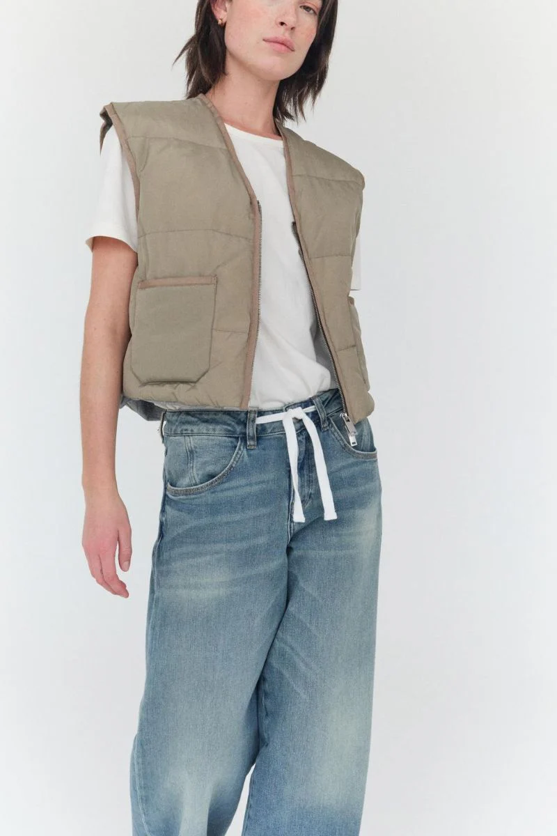 Milo String Jeans Long | Mid Blue | Jeans fra Mos Mosh - Image 8