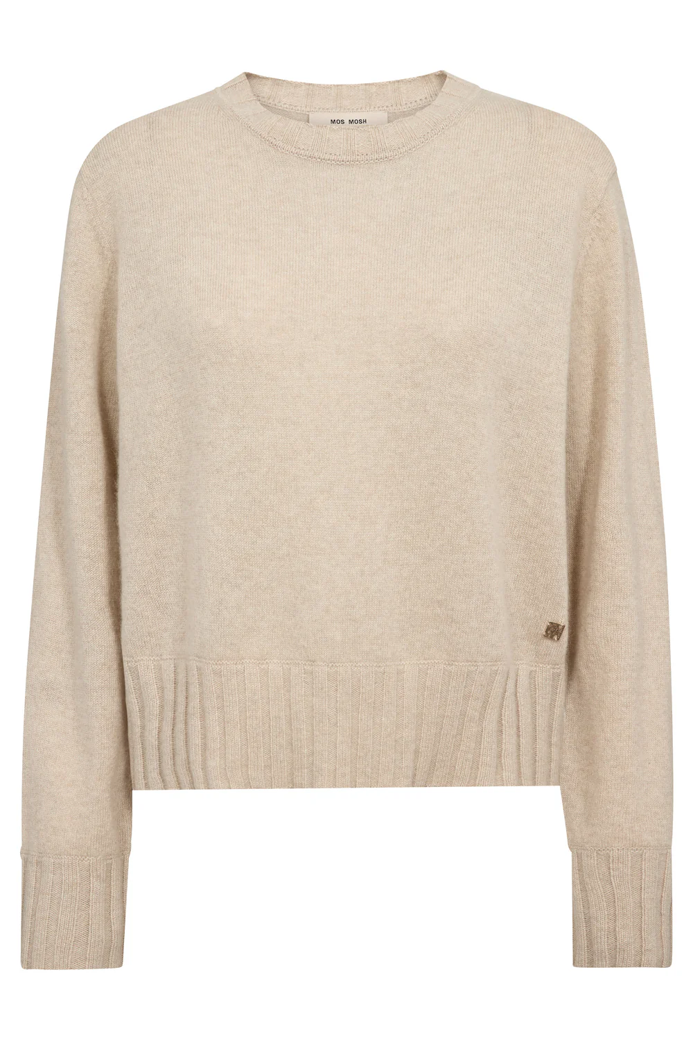 Moria Cashmere Crewneck knit | Oxford Tan | Strik fra Mos Mosh - Image 2