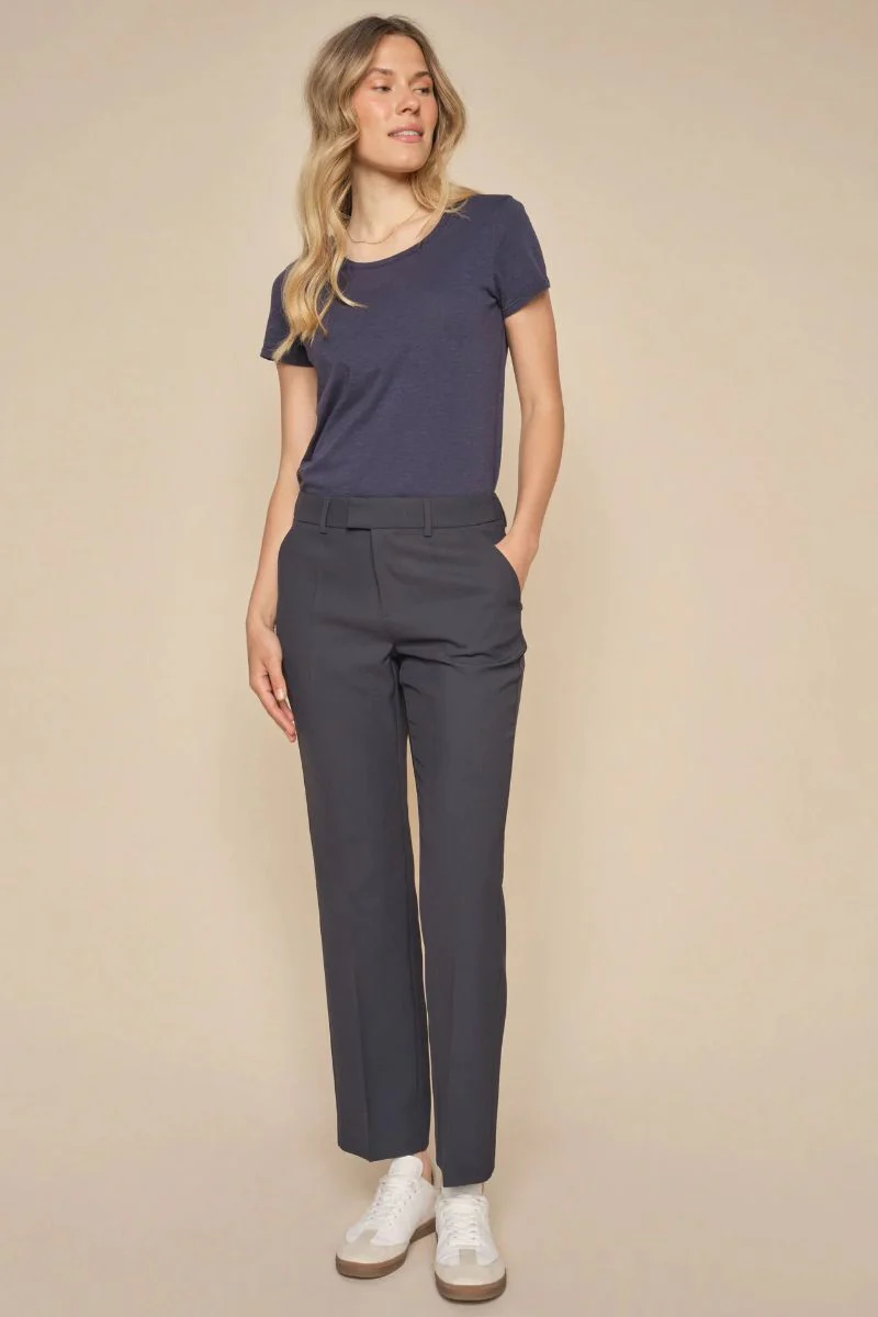 Myla Miley Pant Ankle | Salute Navy | Bukser fra Mos Mosh - Image 7