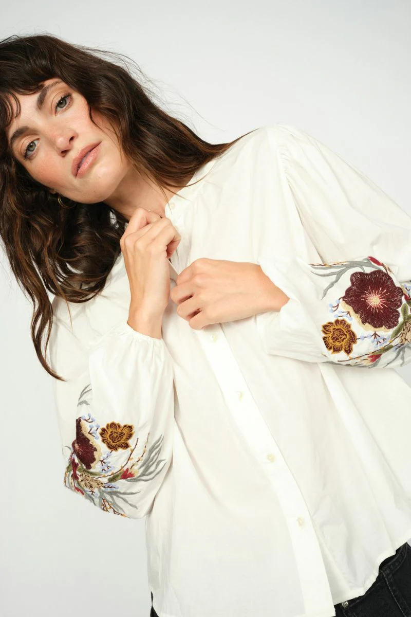 Mysa Popli Shirt | Ecru | Skjorte fra Mos Mosh - Image 5