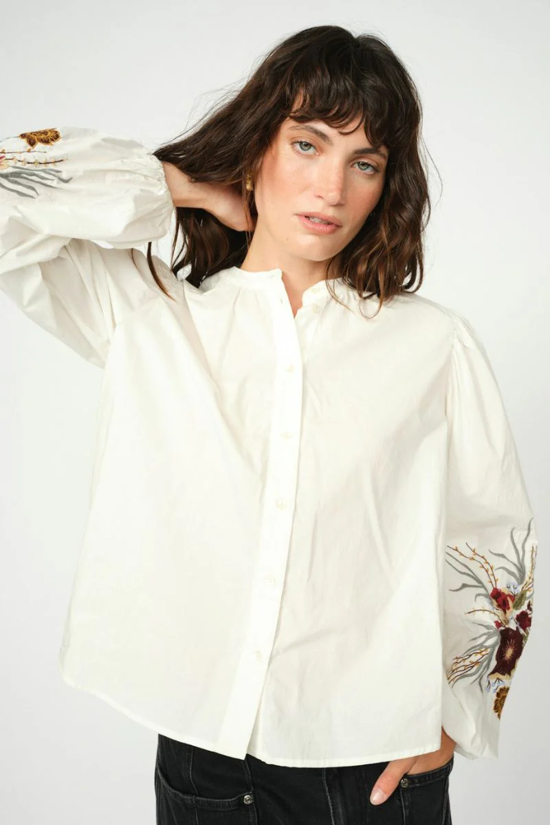 Mysa Popli Shirt | Ecru | Skjorte fra Mos Mosh - Image 6